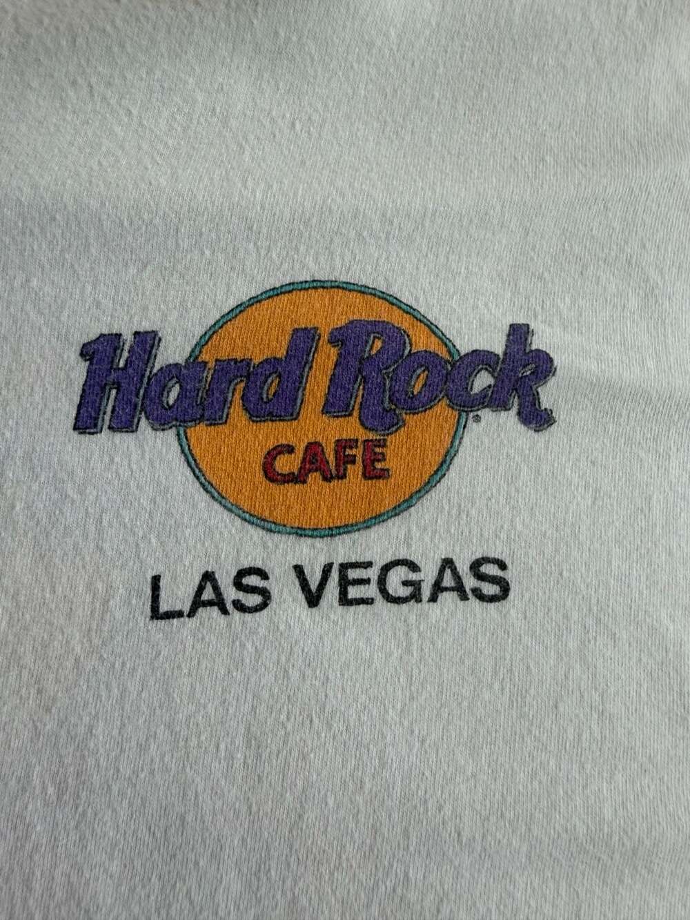Vintage 90s Hard Rock Cafe Las Vegas Guitar Graphic T-Shirt - Picture 3 of 5